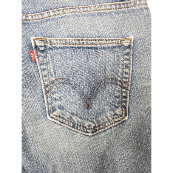 Levi Strauss & Co 529 Curvy Bootcut Light Wash Jeans Size 12 Medium Pre Owned - Picture 10 of 12